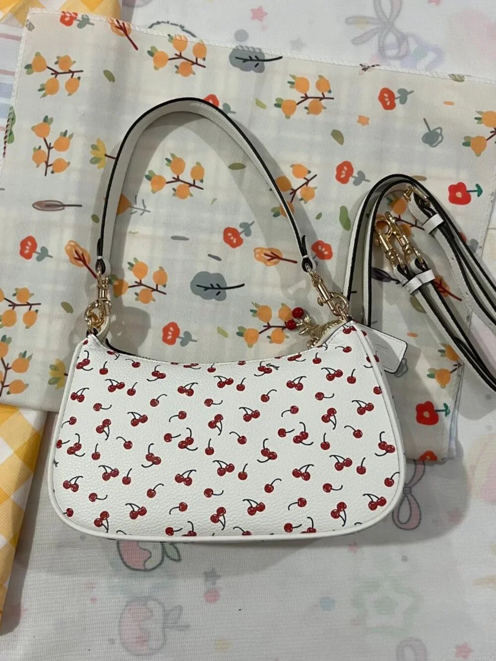 Coach Teri 25 Cherry Limited Edition Shoulder Bag